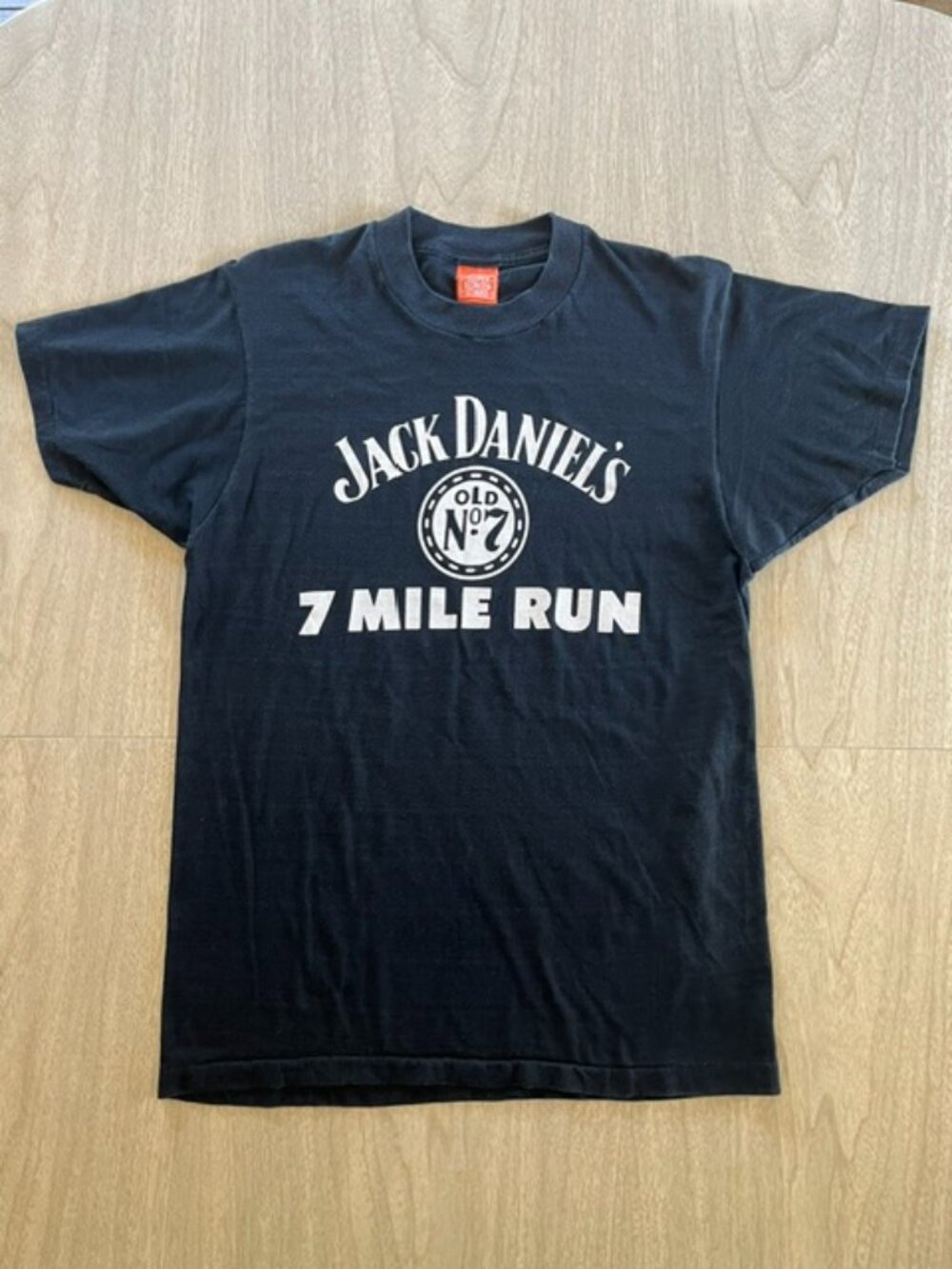 Single Stitch VTG 80s Super Screen Stars Size L Jack Daniel's Running Tee
